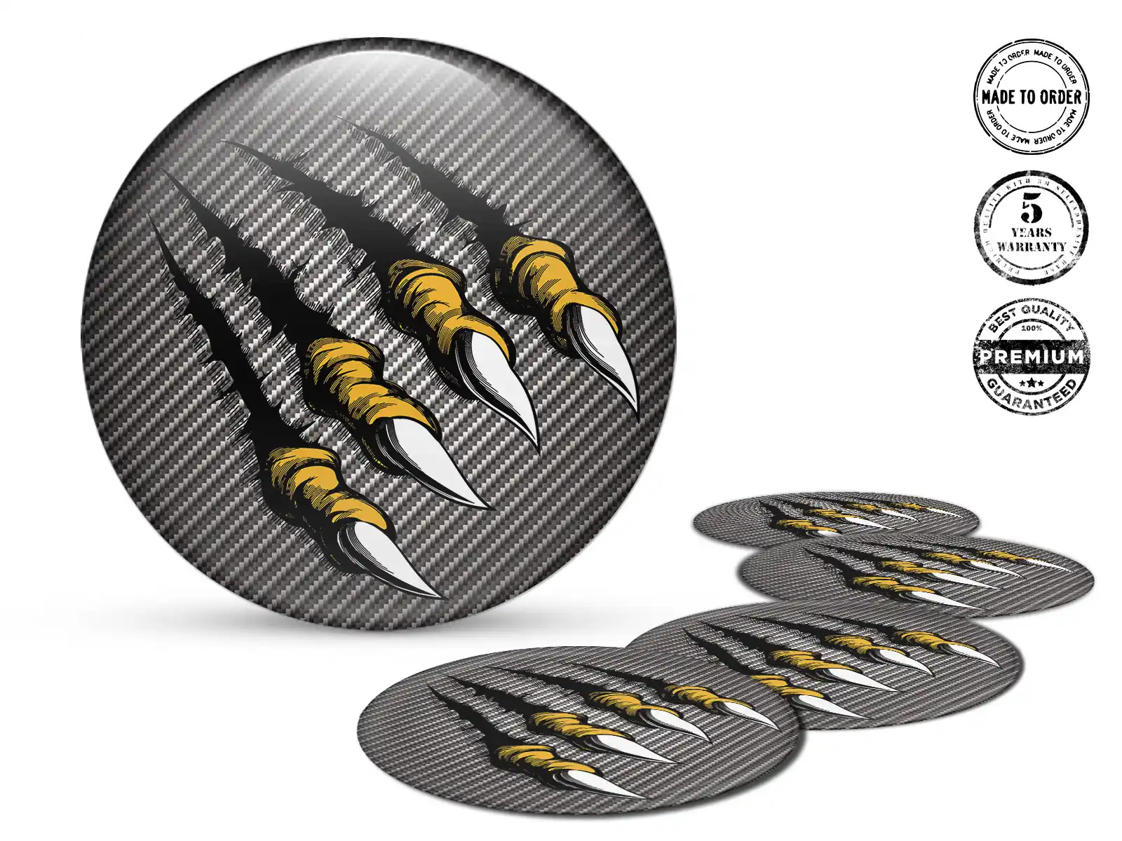 Pegatinas de Rueda Estilo Insignias de Silicona Racing